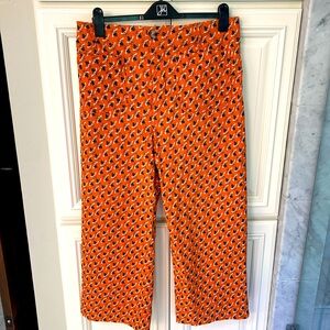 MAEVE BY ANTHROPOLOGIE THE COLETTE CROPPED PANTS SIZE 14 BUBMBLEBEE